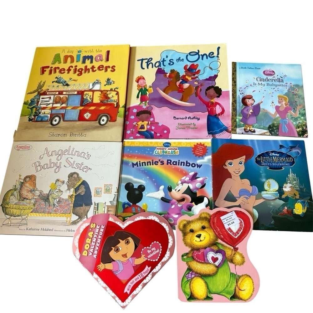 Children's Storybook Collection with Dora and Disney Characters Book Bundle Lot